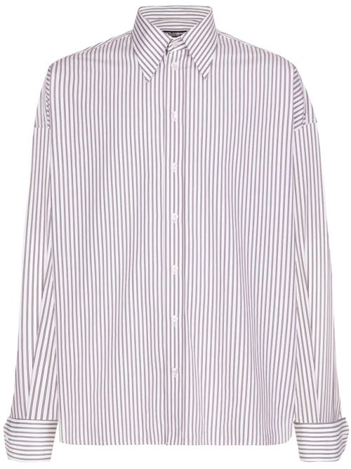 oversized striped cotton-poplin shirt Dolce & Gabbana | G5LU6TFR5ZPS8051